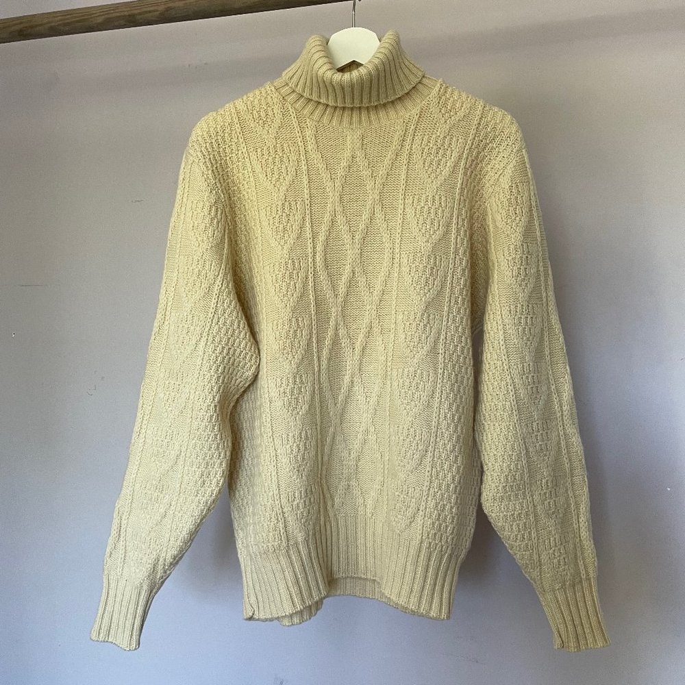 Vintage Robert Bruce Irish fisherman turtleneck